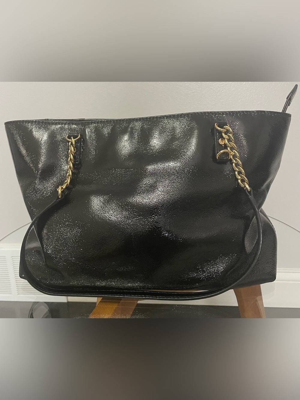 MICHAEL Michael Kors Patent Leather Jet Set Chain Tote